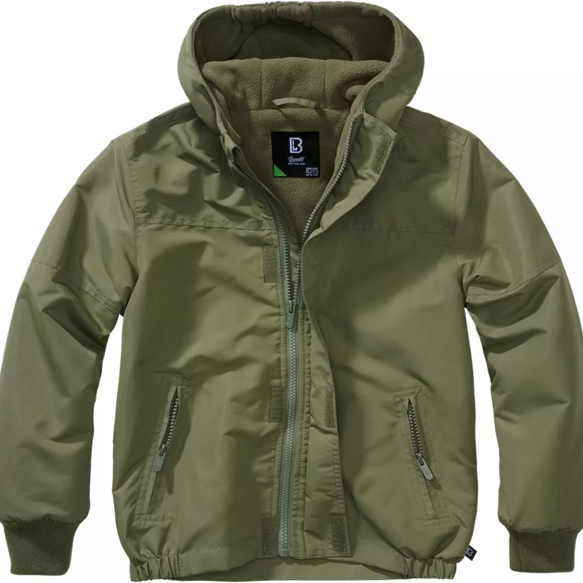 Wisport Jackets>Brandit Kids Windbreaker Front Zip Olive