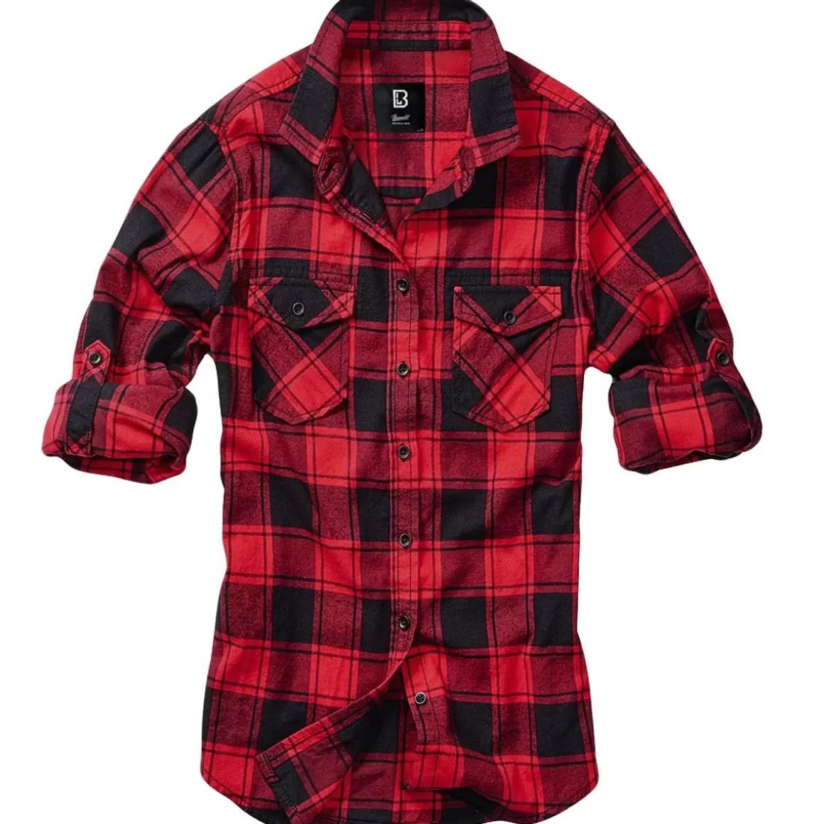 Wisport Shirts>Brandit Ladies Amy Flanell Shirt Red/Black