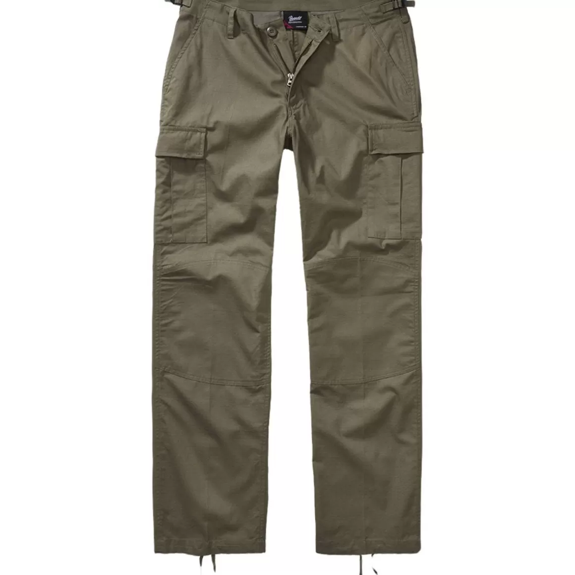 Highlander Trousers>Brandit Ladies Bdu Ripstop Trousers Olive