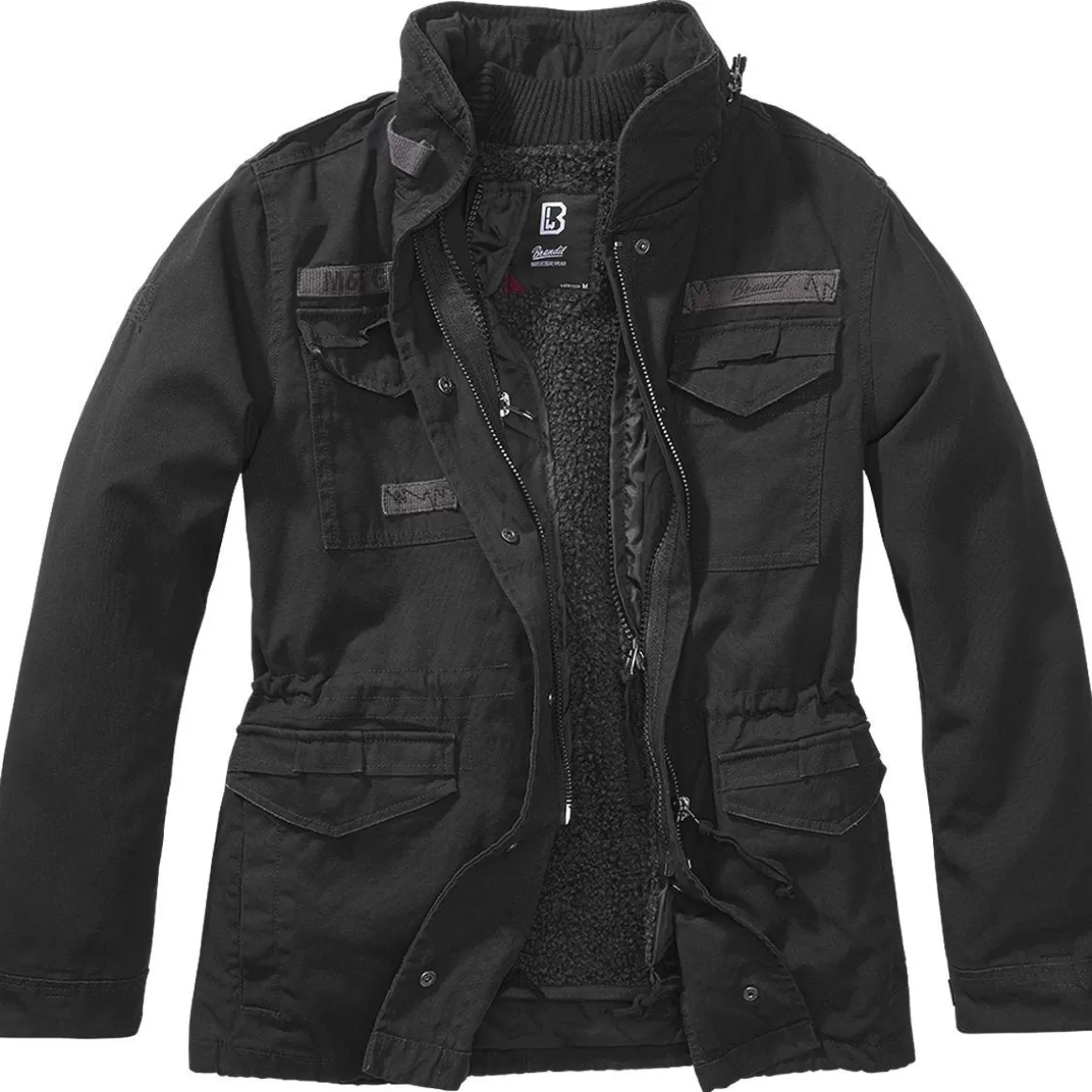 Highlander Jackets>Brandit Ladies M65 Giant Jacket Black