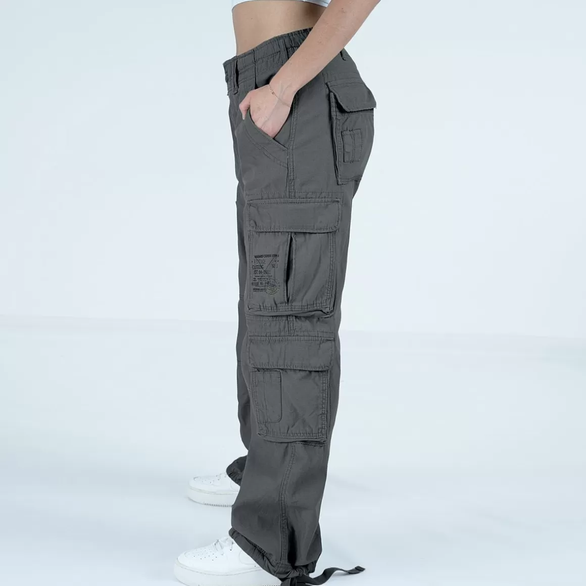 Highlander Forces Trousers>Brandit Ladies Pure Vintage Trousers Anthracite