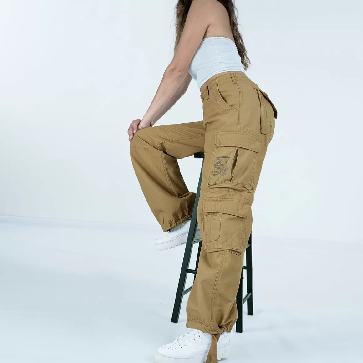 Helikon Trousers>Brandit Ladies Pure Vintage Trousers Beige