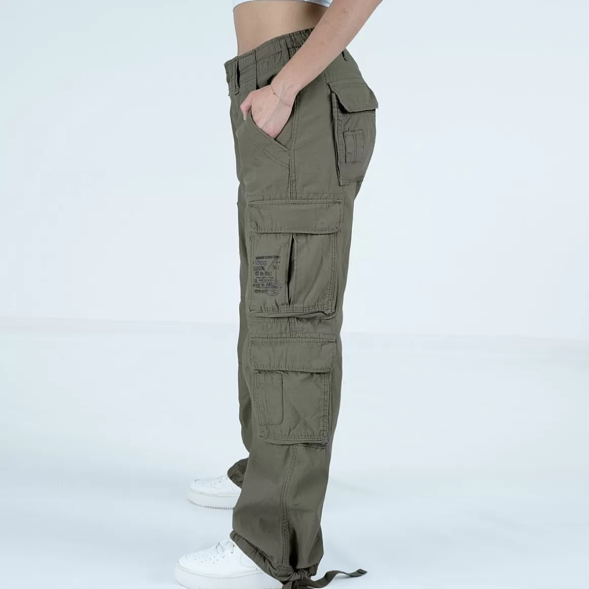 Jack Pyke Trousers>Brandit Ladies Pure Vintage Trousers Olive