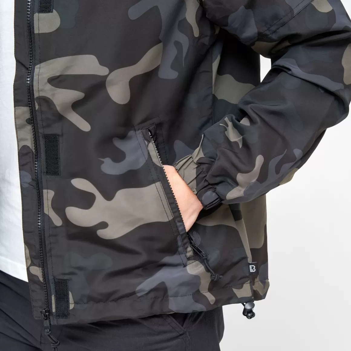 Wisport Jackets>Brandit Ladies Summer Windbreaker Frontzip Dark Camo