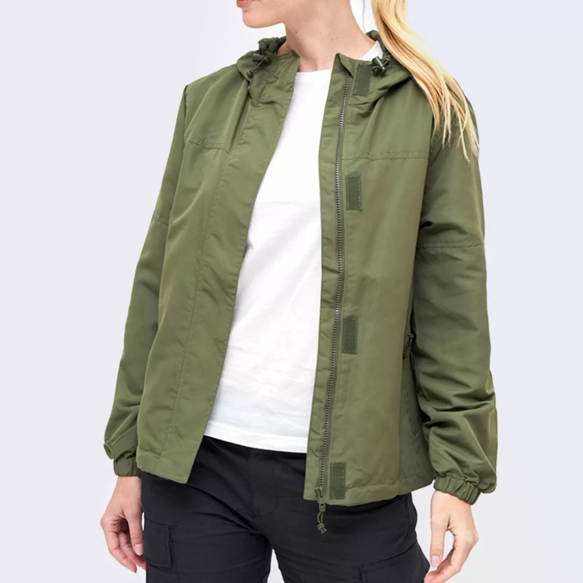 Viper Jackets>Brandit Ladies Summer Windbreaker Frontzip Olive