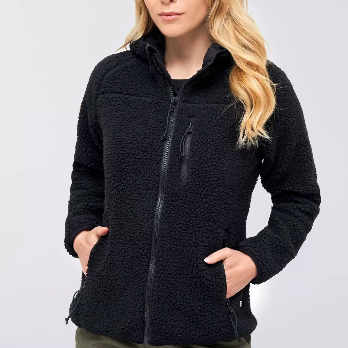 Hazard 4 Fleeces>Brandit Ladies Teddyfleece Jacket Black