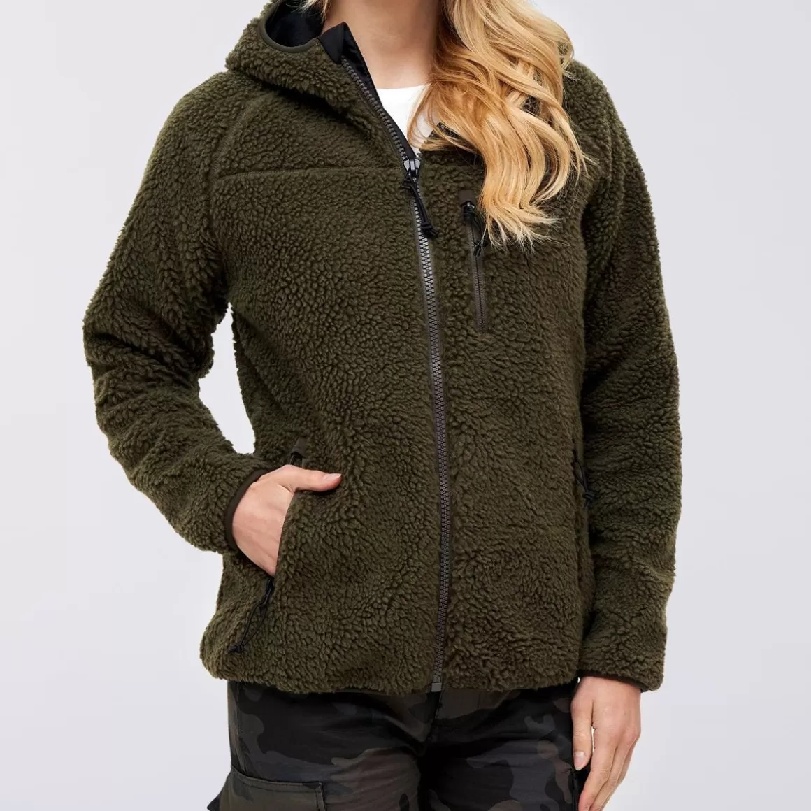 Viper Fleeces>Brandit Ladies Teddyfleece Jacket Olive