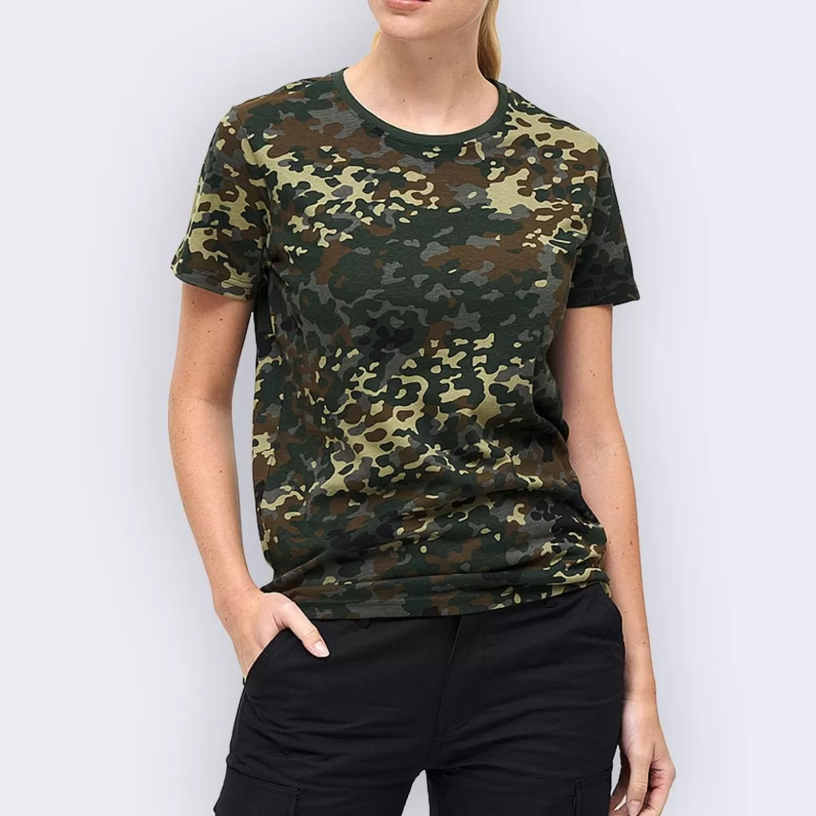 Wisport T-Shirts>Brandit Ladies T-Shirt Flecktarn