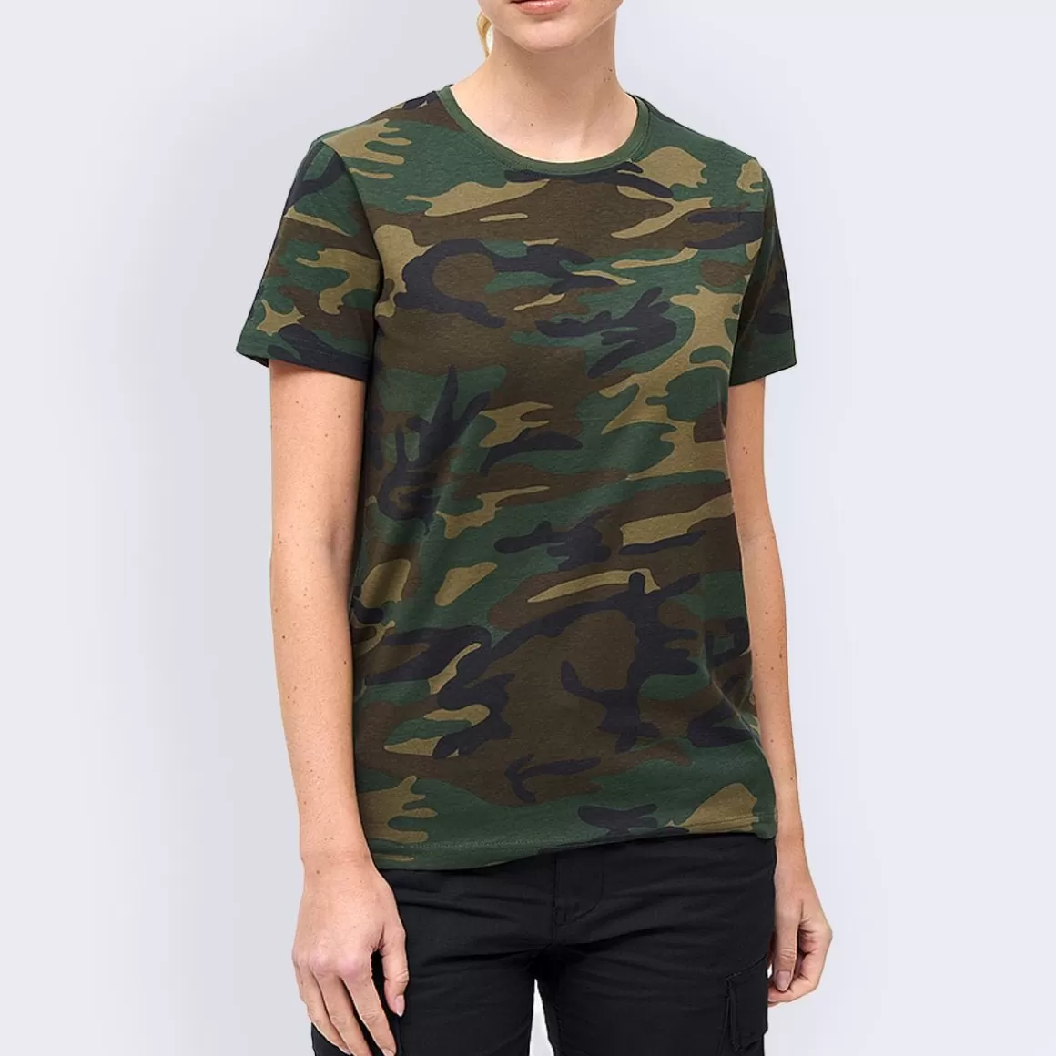 Propper T-Shirts>Brandit Ladies T-Shirt Woodland