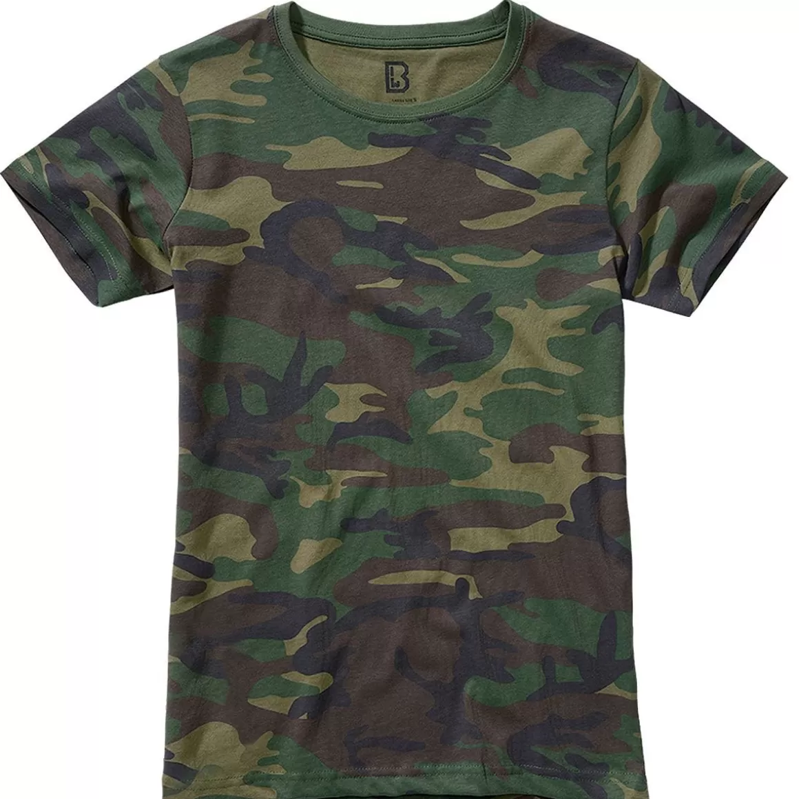 Propper T-Shirts>Brandit Ladies T-Shirt Woodland