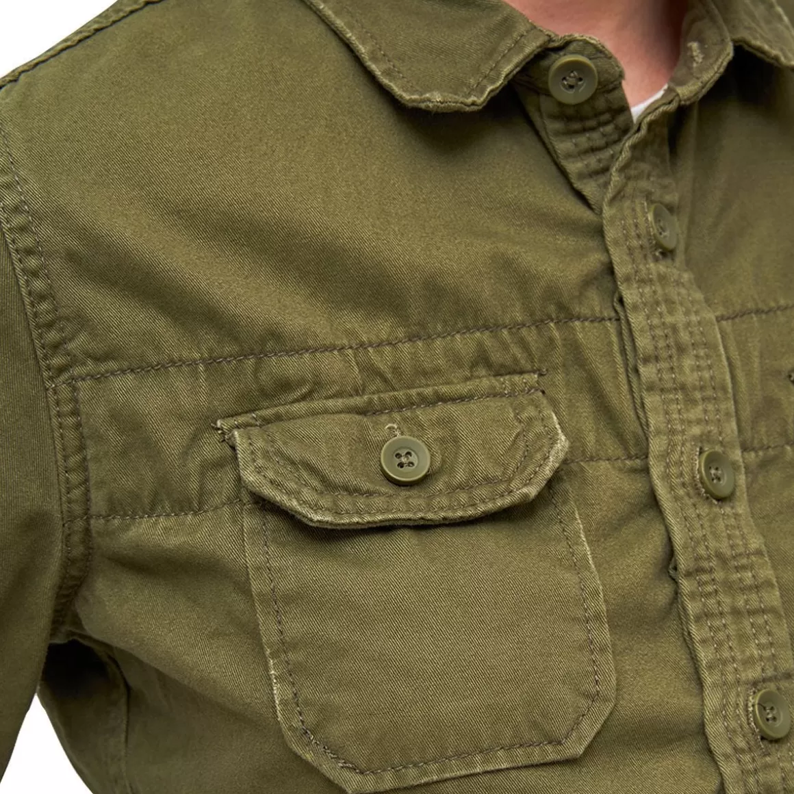 Mil-Tec Shirts>Brandit Ladies Vintage Shirt Longsleeve Olive