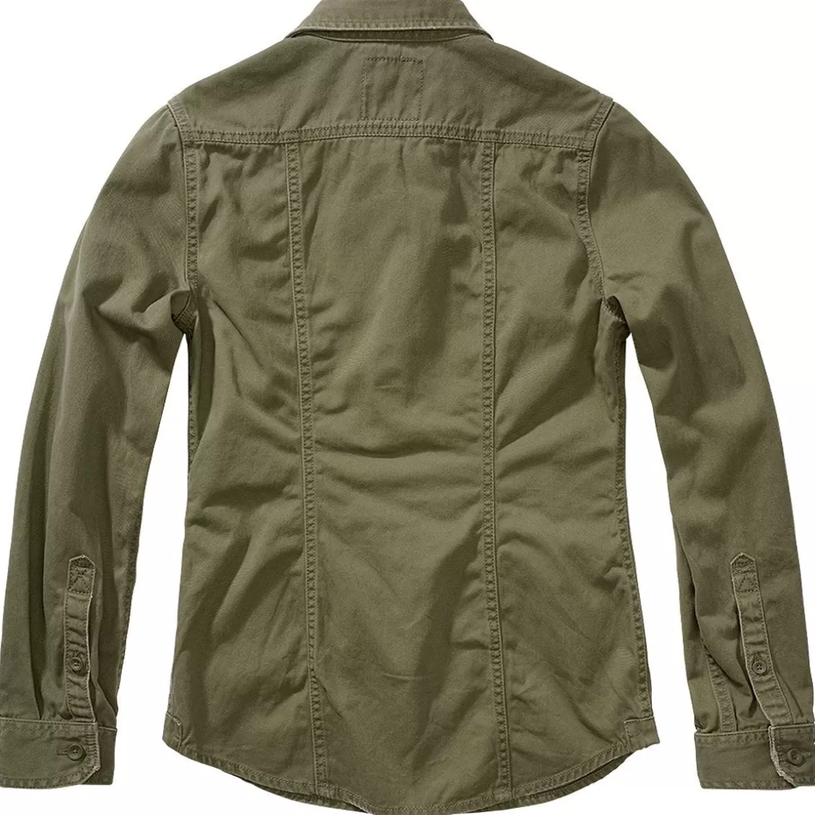 Mil-Tec Shirts>Brandit Ladies Vintage Shirt Longsleeve Olive