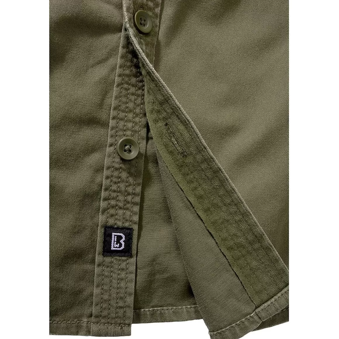 Mil-Tec Shirts>Brandit Ladies Vintage Shirt Longsleeve Olive