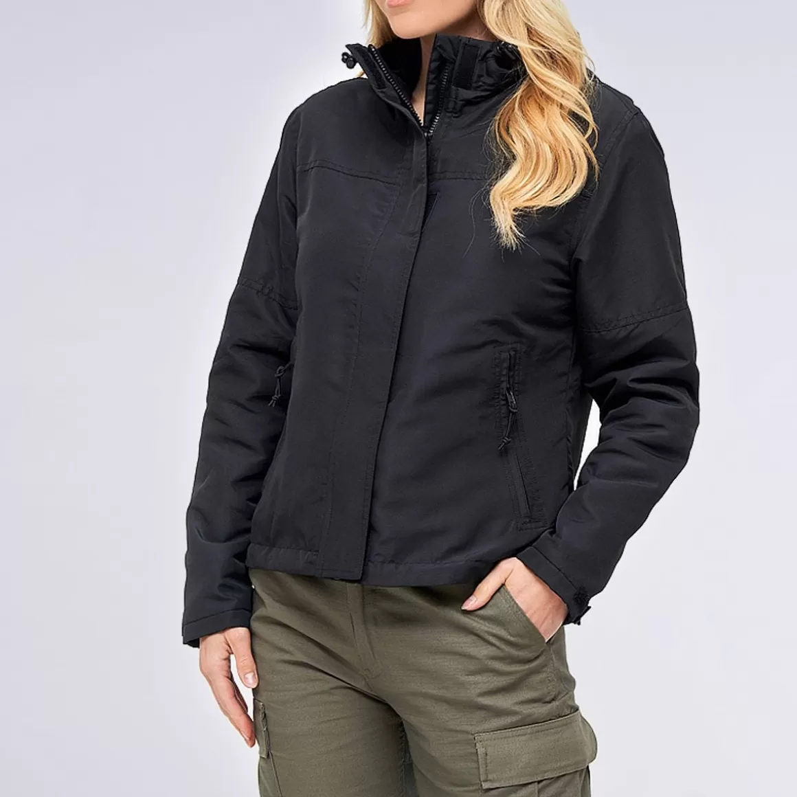 Condor Jackets>Brandit Ladies Windbreaker Front Zip Black