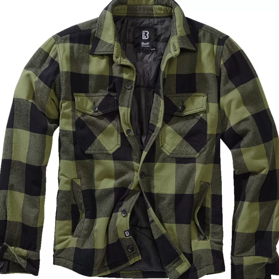 Brandit Jackets & Coats> Lumber Jacket Black / Olive