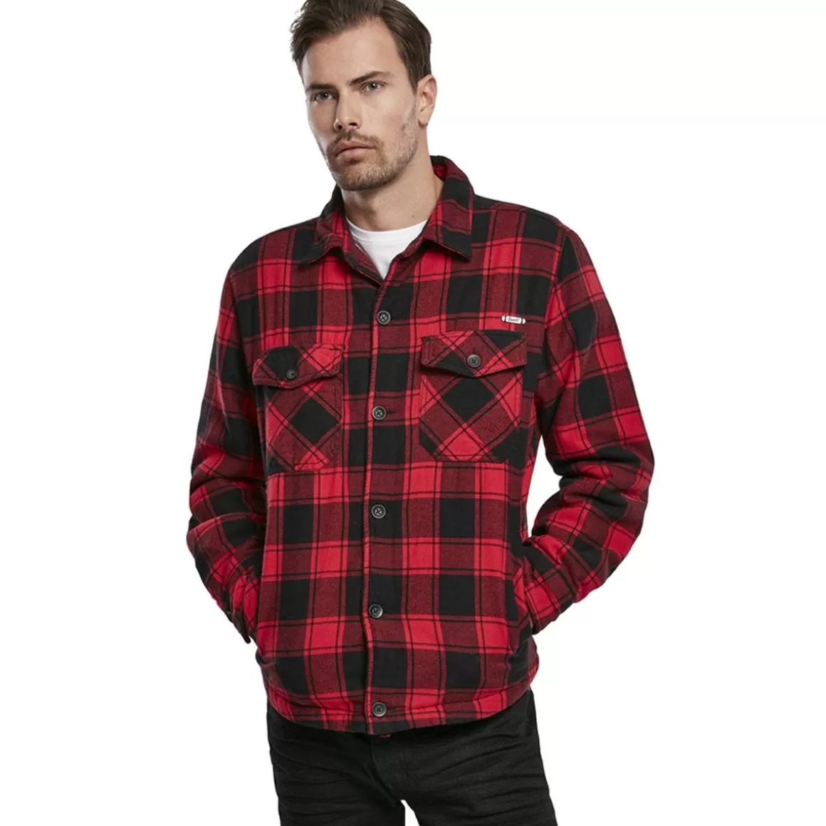 Brandit Jackets & Coats> Lumber Jacket Red / Black