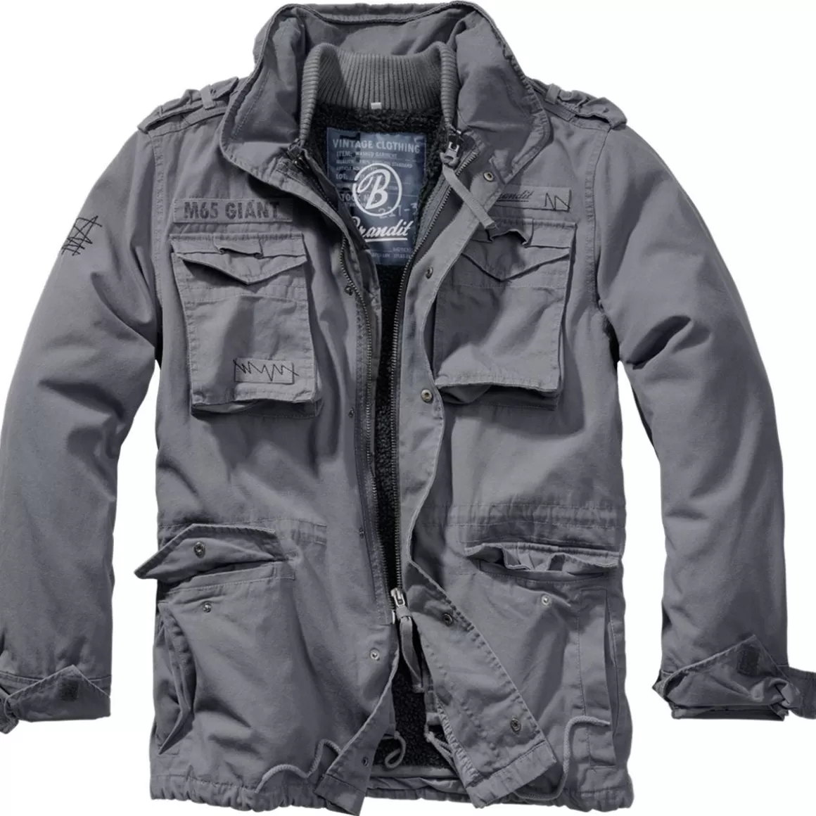 Brandit Jackets & Coats> M-65 Giant Jacket Charcoal Grey