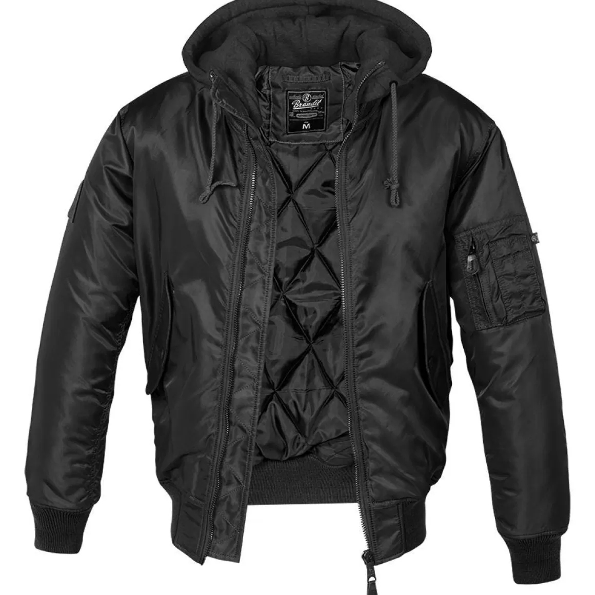 Brandit Jackets & Coats> Ma1 Sweat Hooded Jacket Black