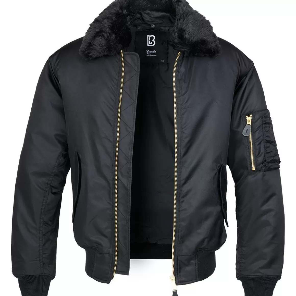 Brandit Jackets & Coats> Ma2 Jacket Fur Collar Black