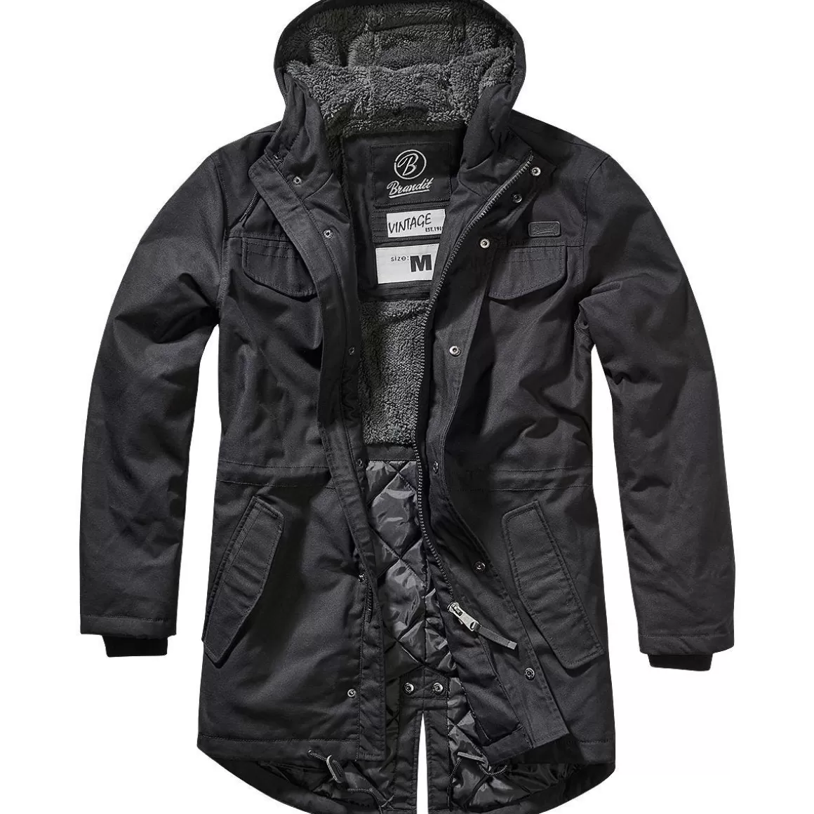 Brandit Jackets & Coats> Marsh Lake Parka Black