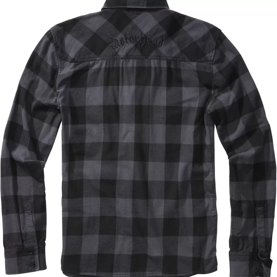 Flyye Industries Shirts>Brandit Motorhead Checkshirt Black-Grey