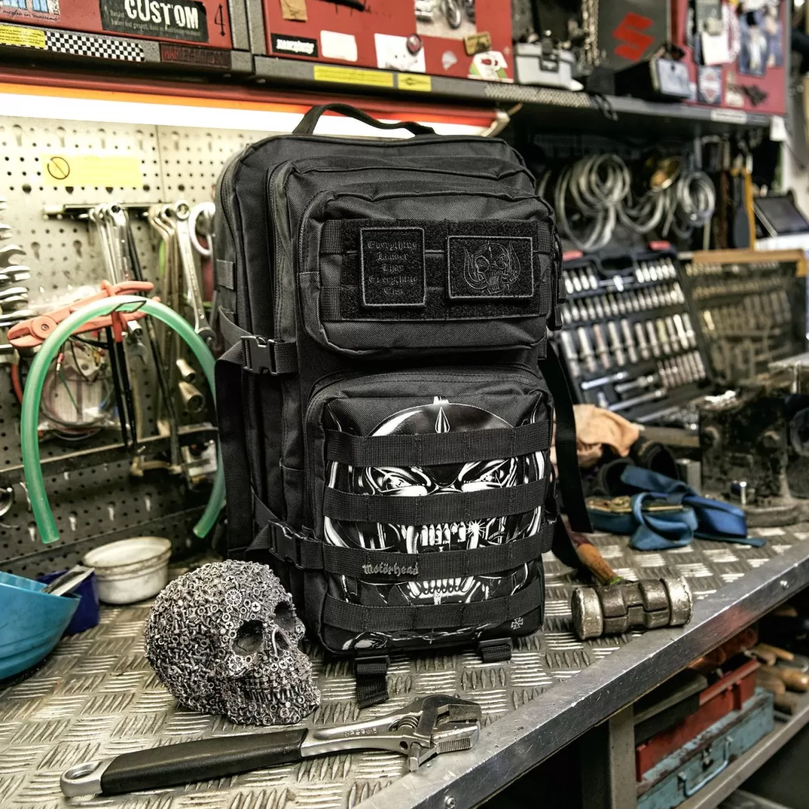 Brandit Backpacks & Rucksacks> Motorhead Us Cooper Rucksack Large Black