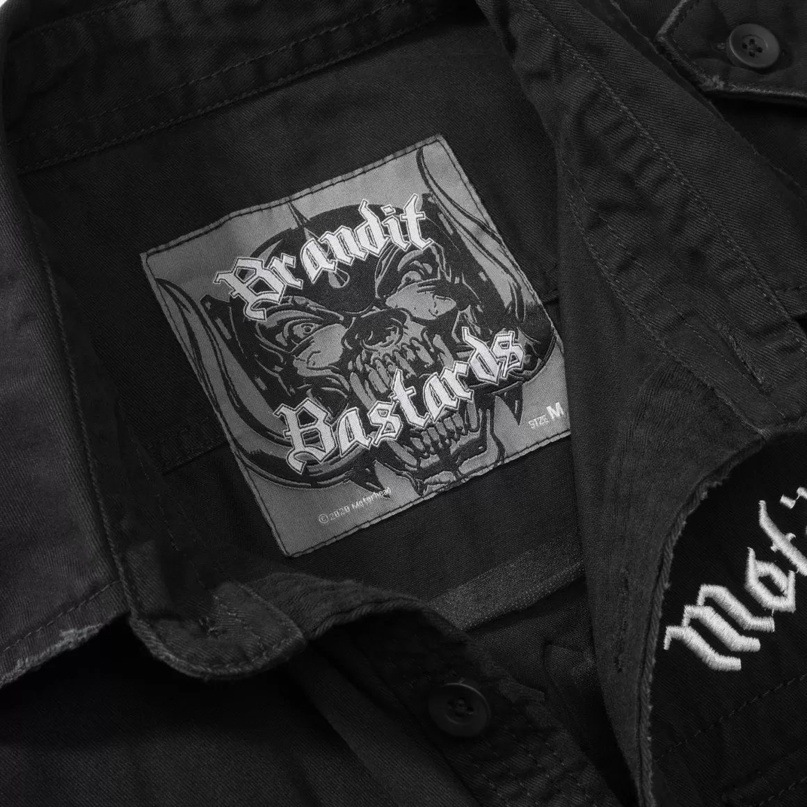 Helikon Shirts>Brandit Motorhead Vintage Shirt 1/2 Sleeve Black