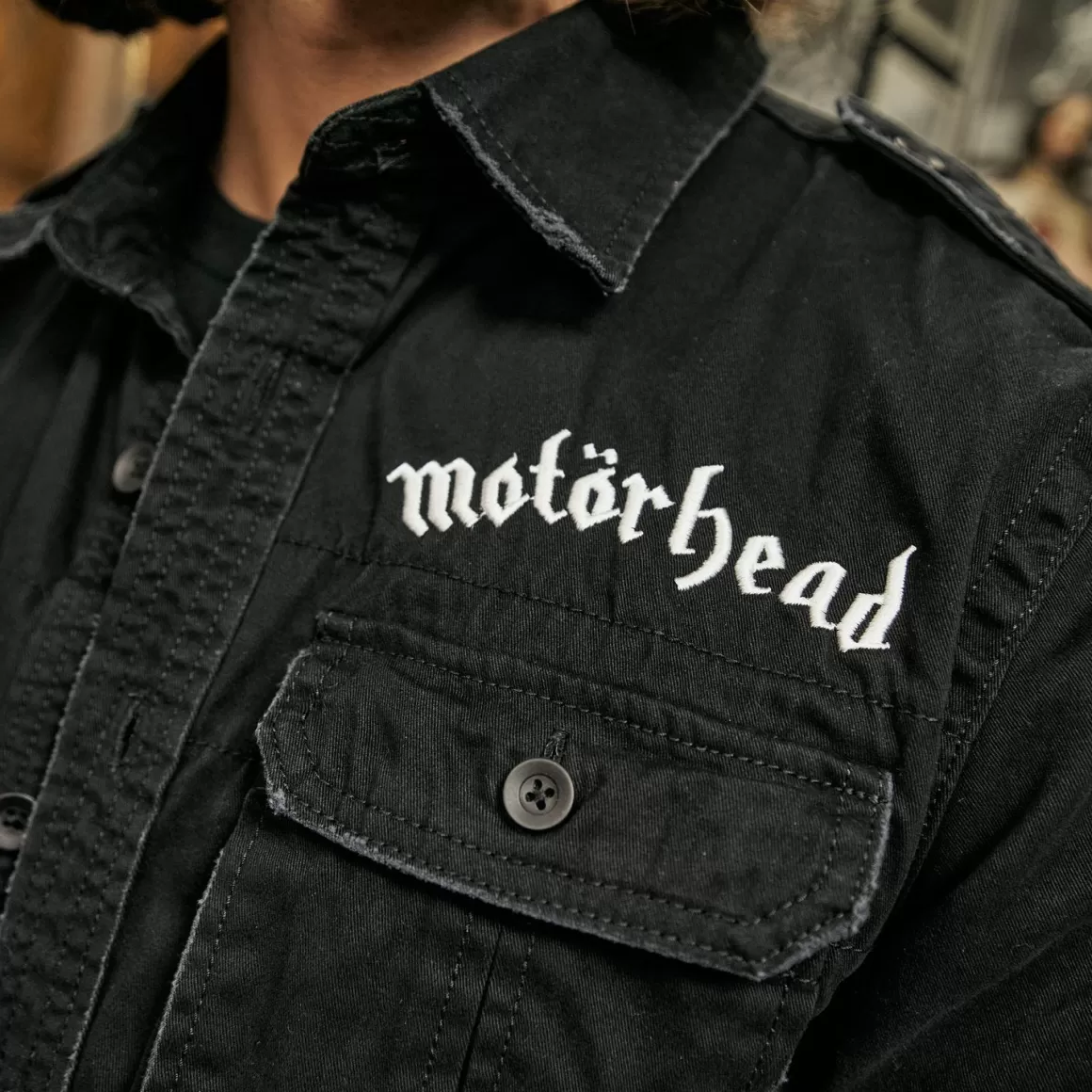 Helikon Shirts>Brandit Motorhead Vintage Shirt 1/2 Sleeve Black