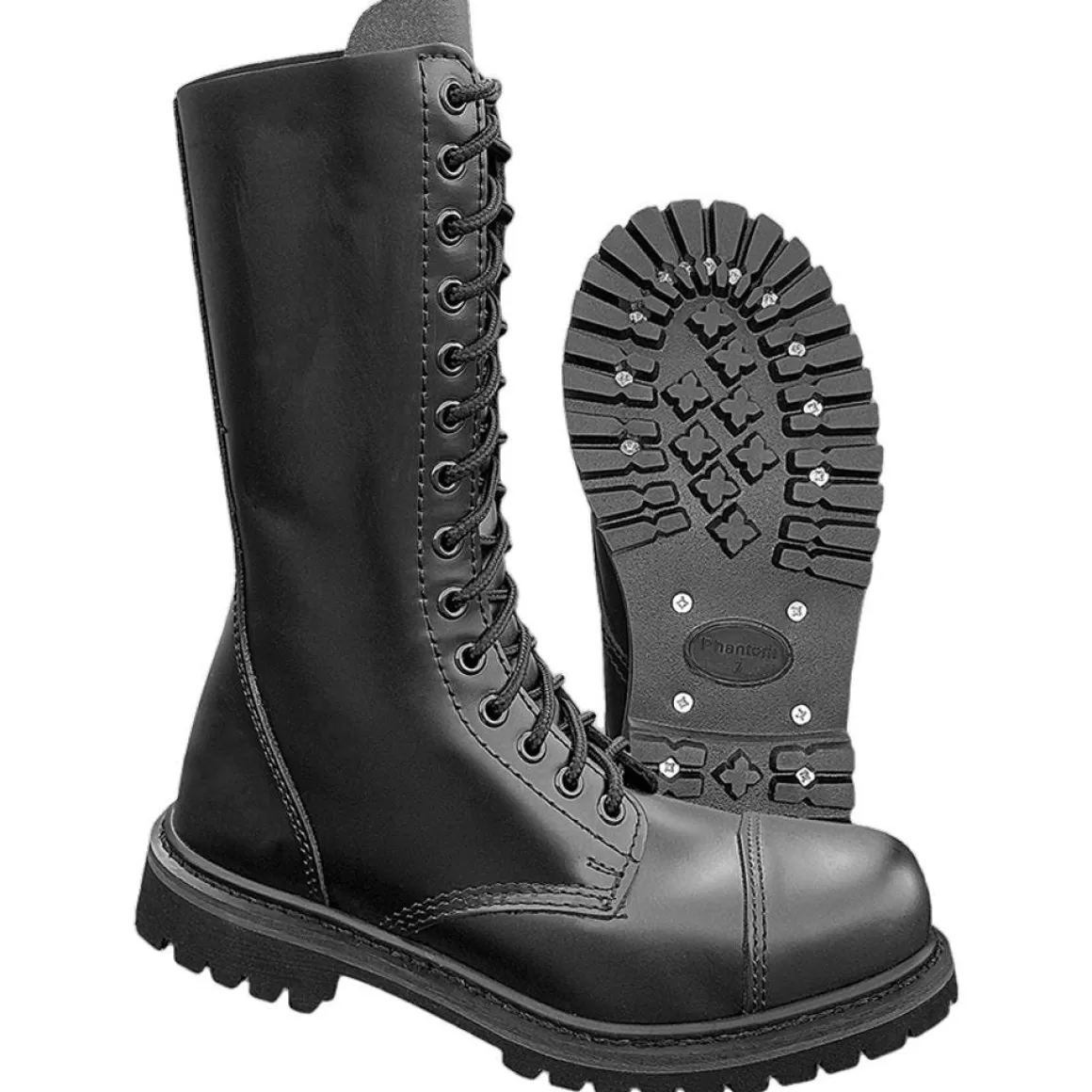 Highlander Boots>Brandit Phantom Boots 14 Eyelet Black