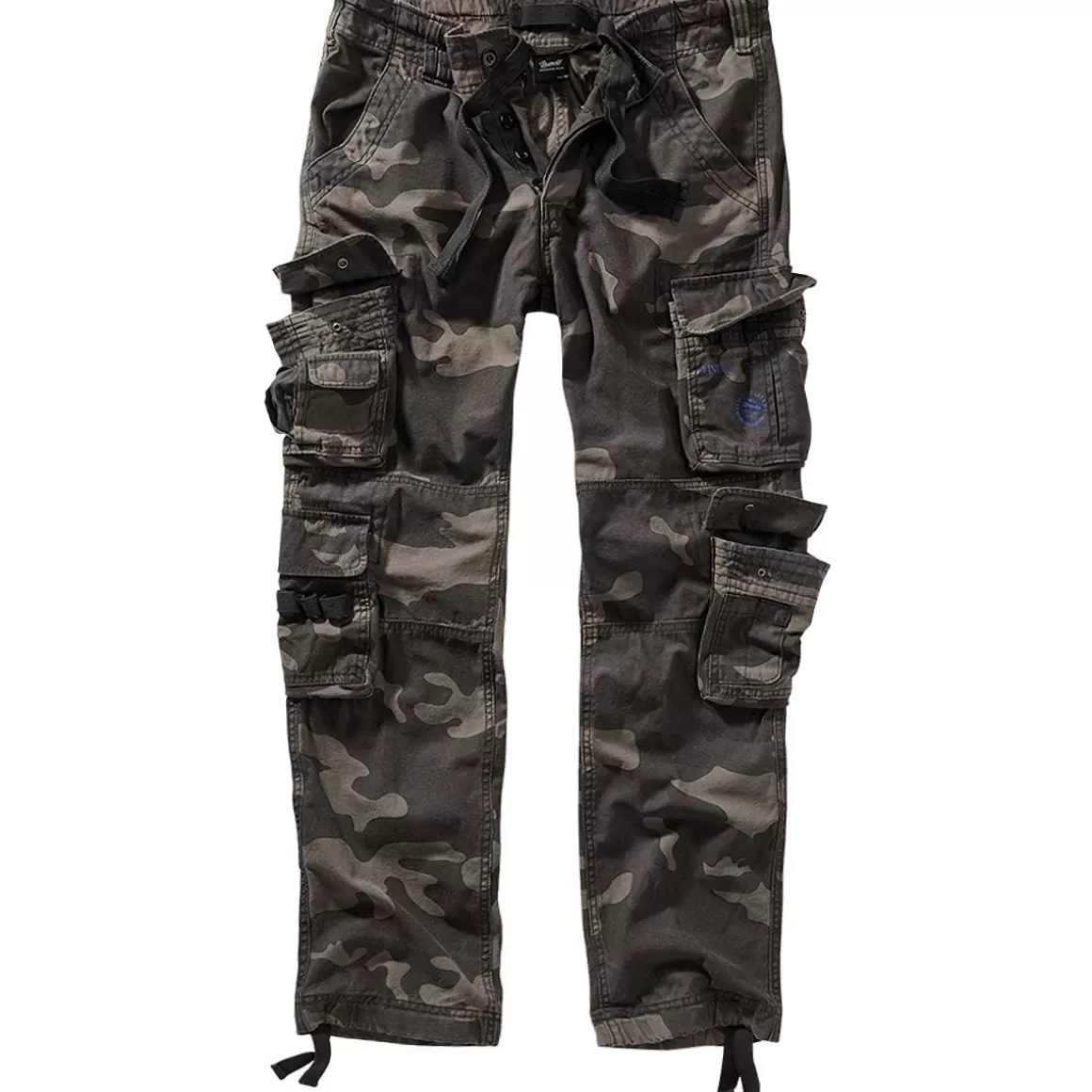 Brandit Trousers> Pure Slim Fit Trousers Dark Camo