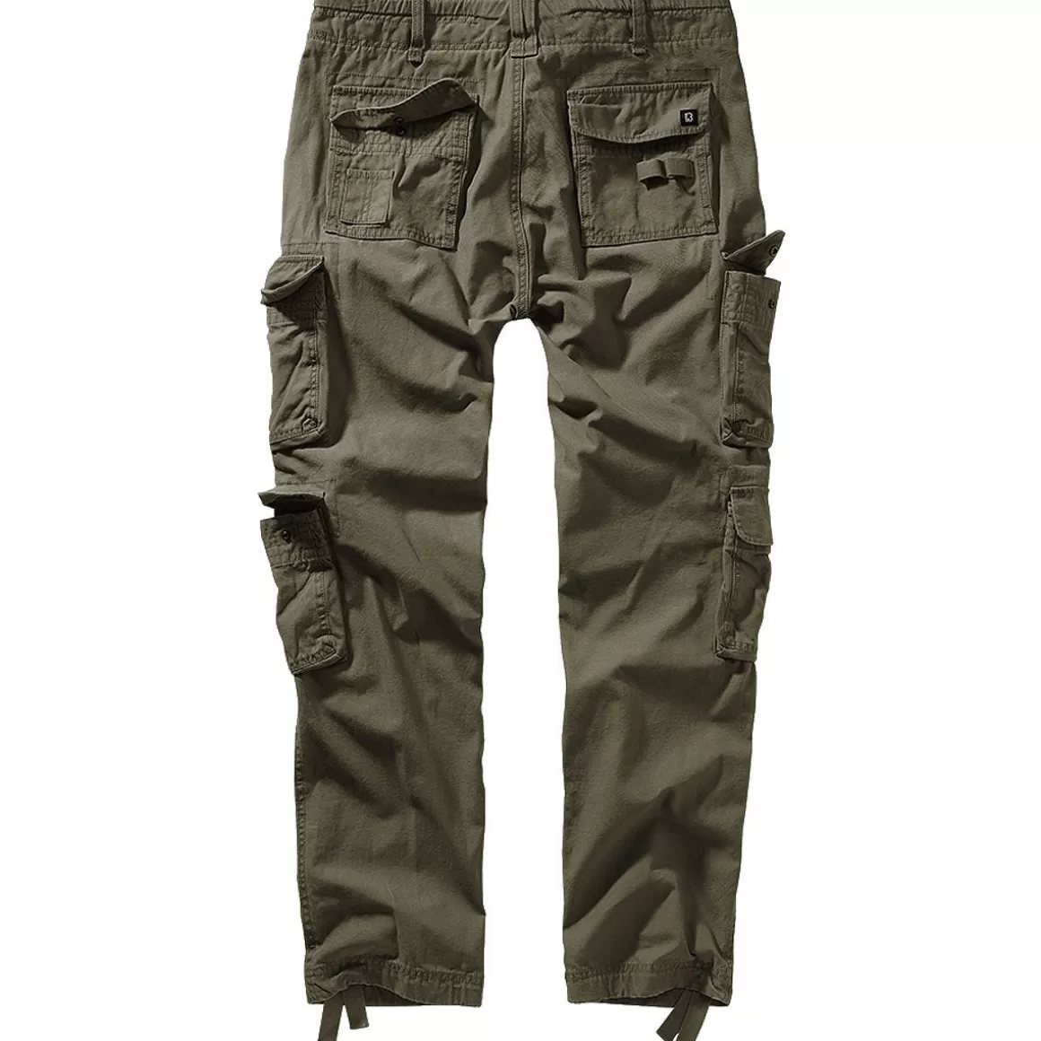 Brandit Trousers> Pure Slim Fit Trousers Olive