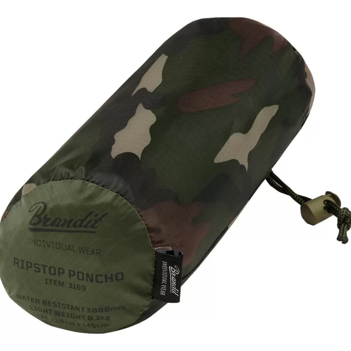 Brandit Miscellaneous Accessories> Ripstop Poncho Woodland