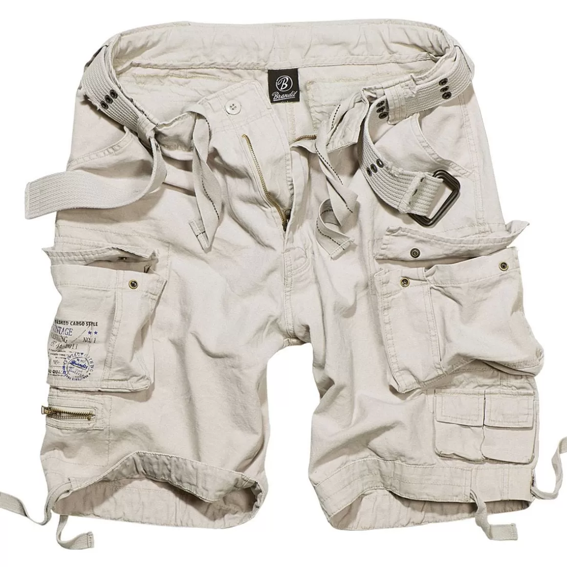 Flyye Industries Shorts>Brandit Savage Vintage Shorts Old White