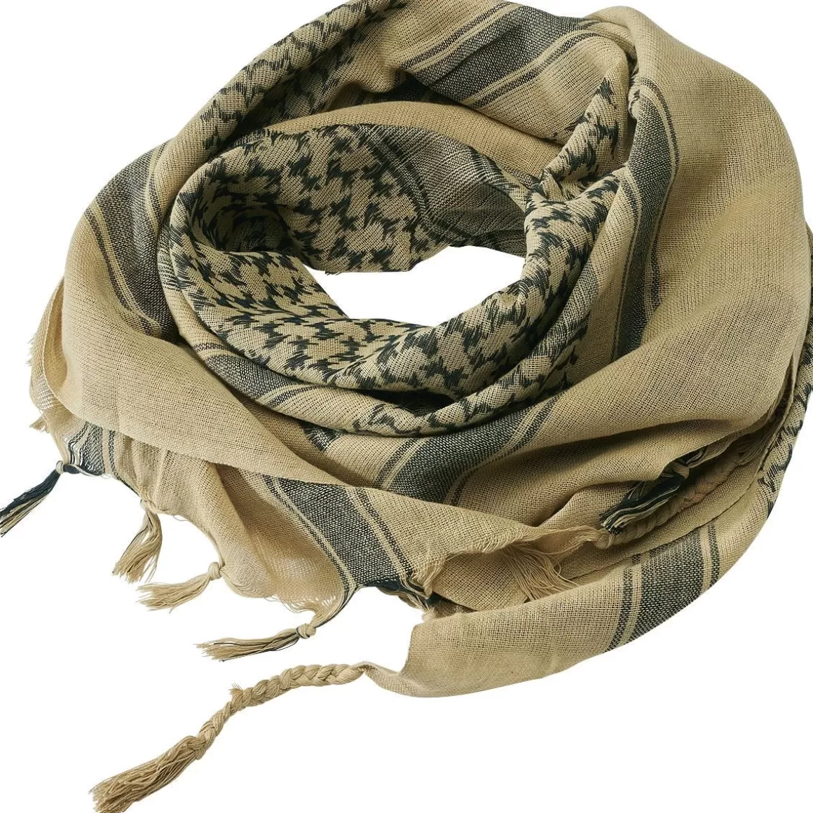 Heroclip Scarves>Brandit Shemag Scarf Khaki / Black