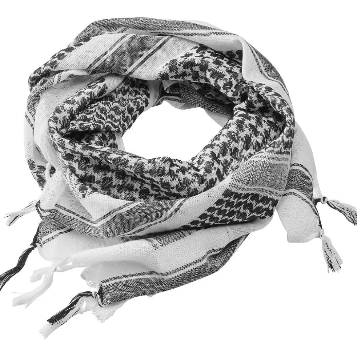 MFH Scarves>Brandit Shemag Scarf White / Black