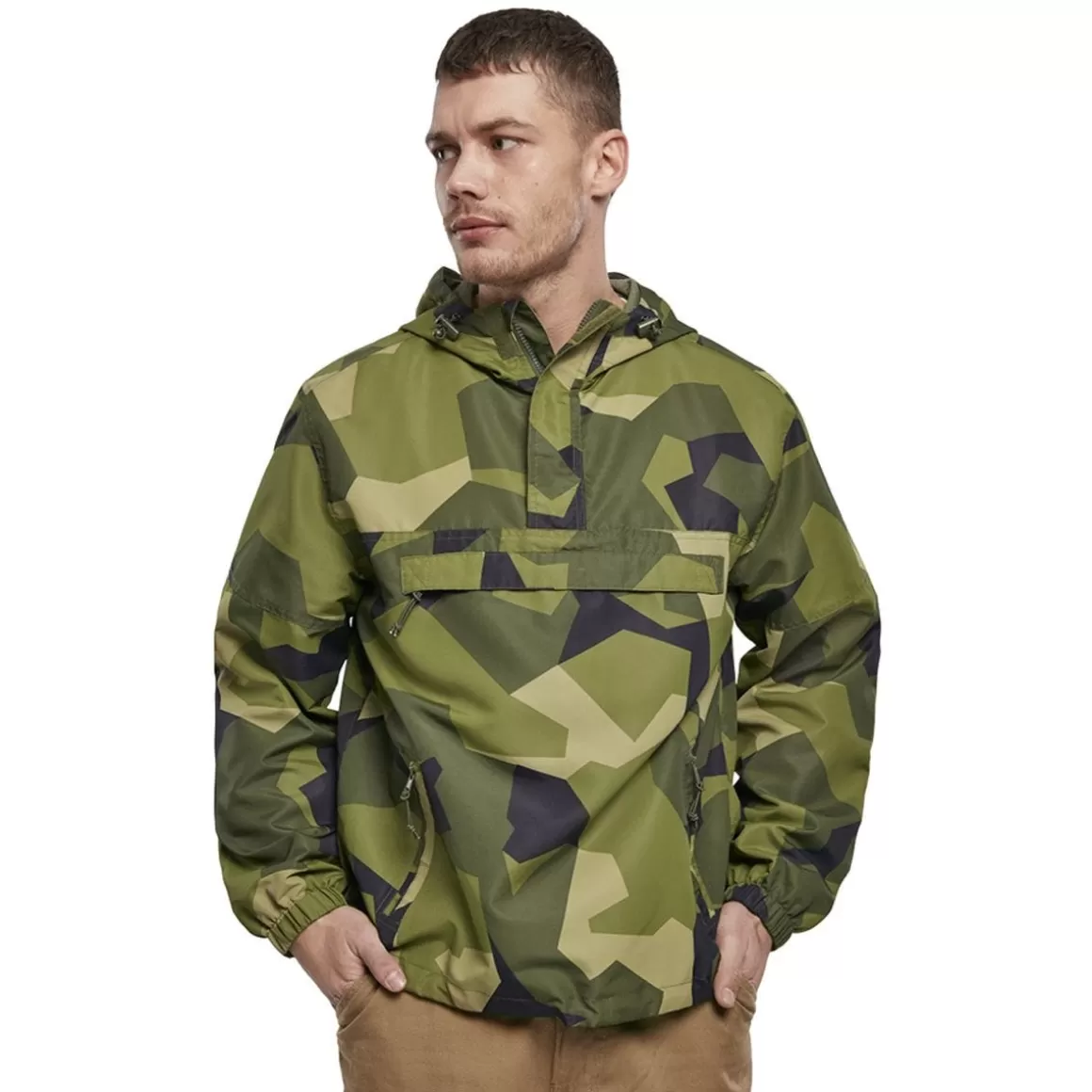 Brandit Jackets & Coats> Summer Windbreaker Swedish M90 Camo