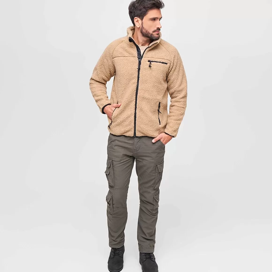 Helikon Fleeces>Brandit Teddyfleece Jacket Camel