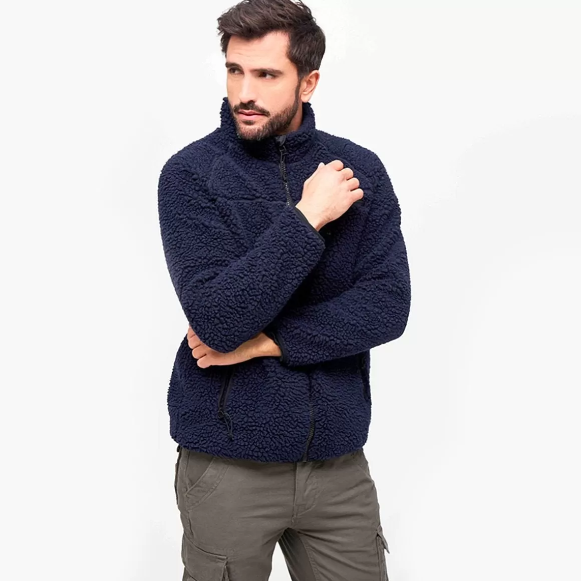 Propper Fleeces>Brandit Teddyfleece Jacket Navy