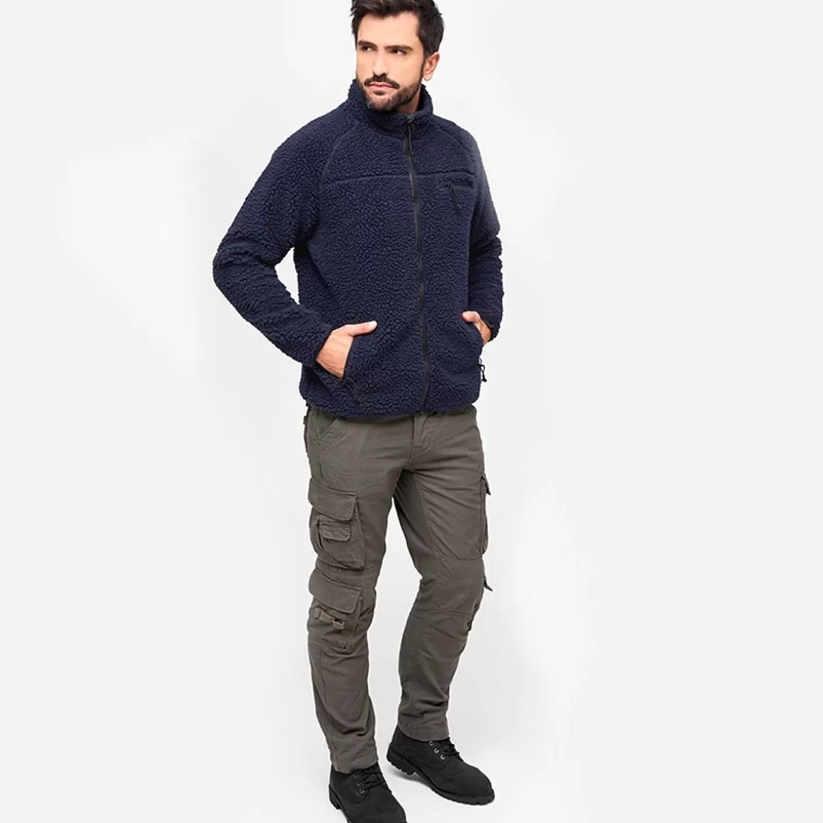 Propper Fleeces>Brandit Teddyfleece Jacket Navy