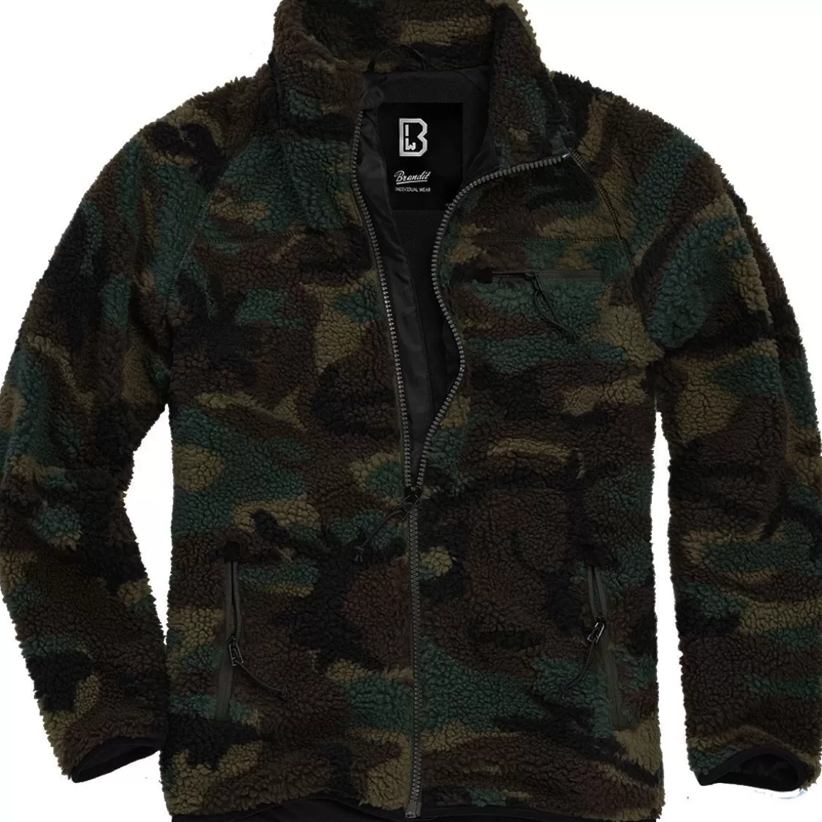 Helikon Fleeces>Brandit Teddyfleece Jacket Woodland