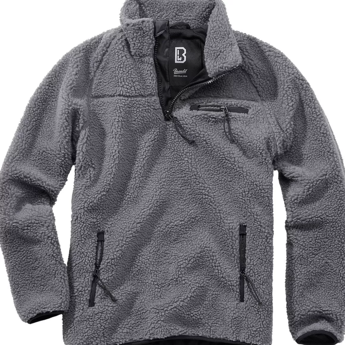 Helikon Fleeces>Brandit Teddyfleece Troyer Anthracite