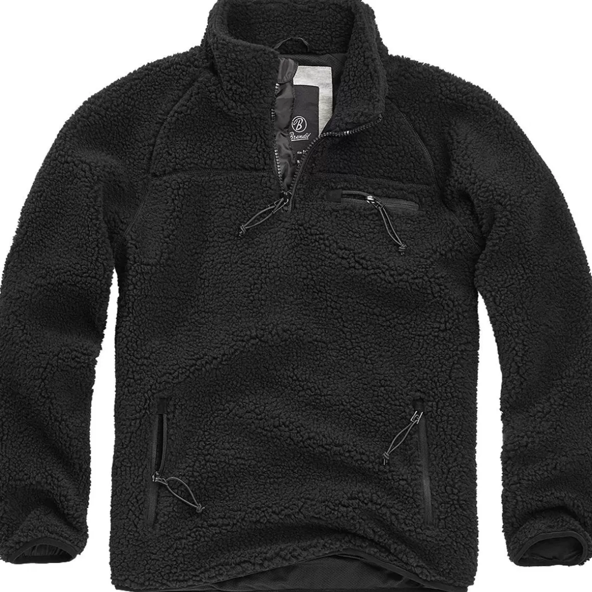 Tervel Fleeces>Brandit Teddyfleece Troyer Black