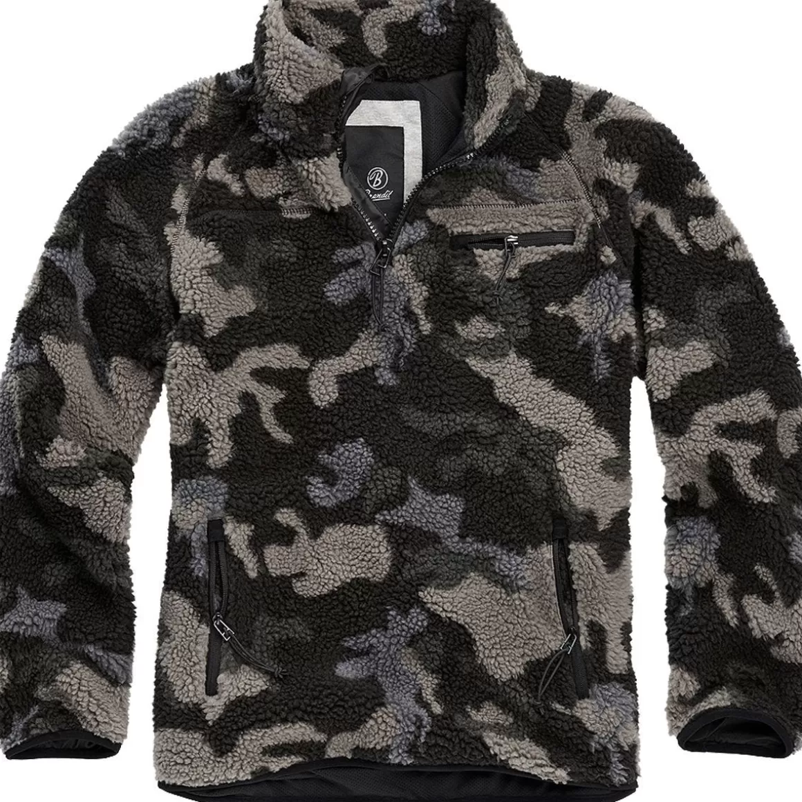 Pentagon Fleeces>Brandit Teddyfleece Troyer Dark Camo