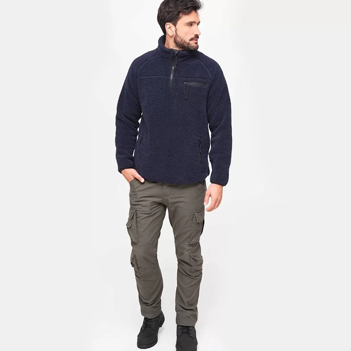 Helikon Fleeces>Brandit Teddyfleece Troyer Navy