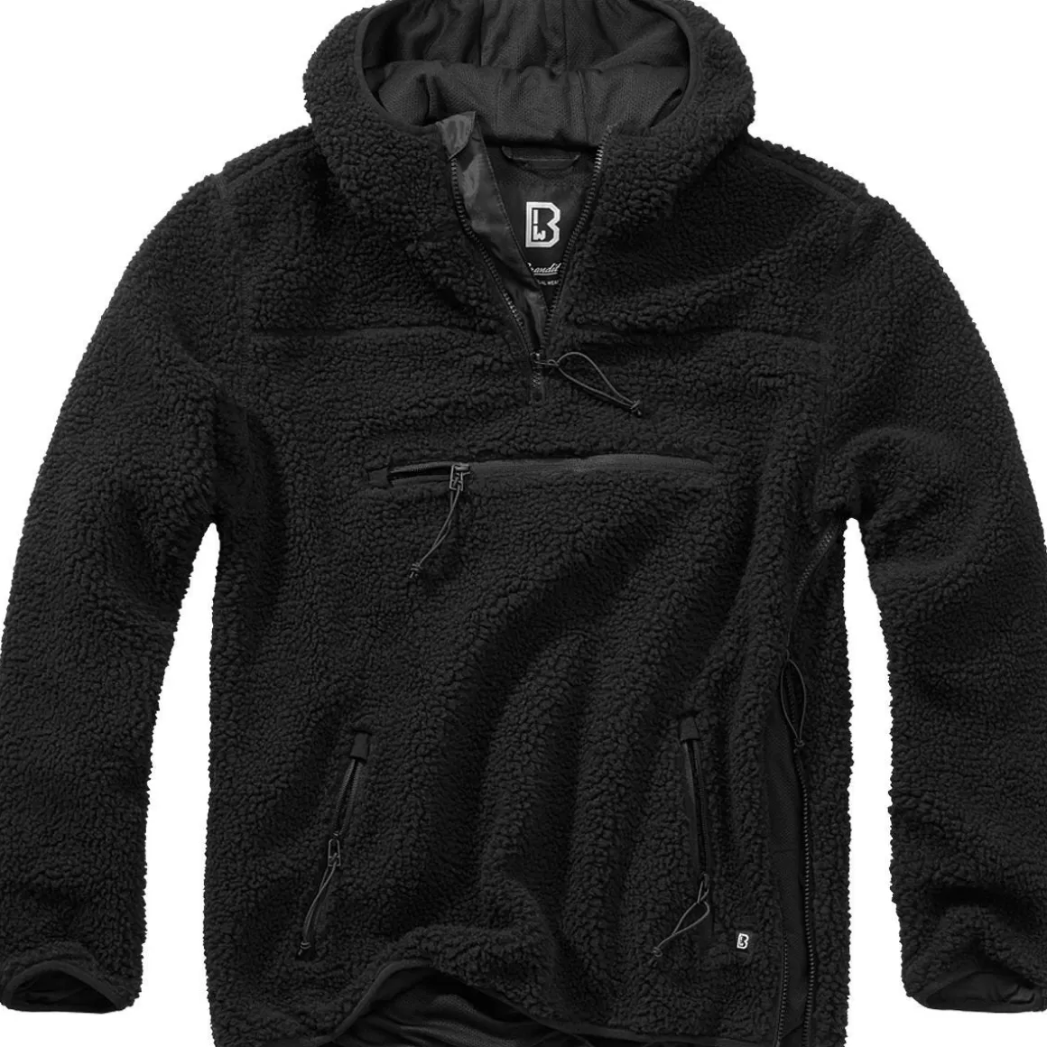 Viper Fleeces>Brandit Teddyfleece Worker Pullover Black