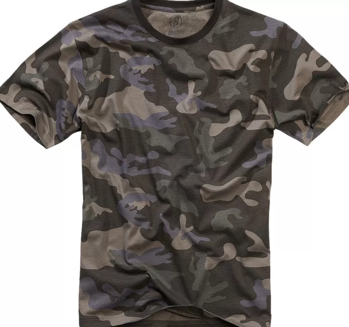 Brandit T-Shirts & Vests> T-Shirt Dark Camo