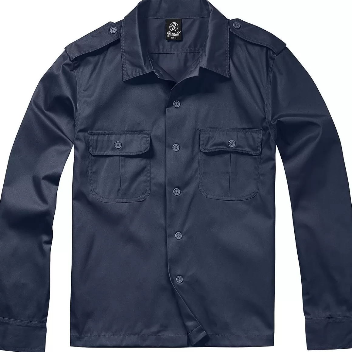 Helikon Shirts>Brandit Us Shirt Long Sleeve Navy