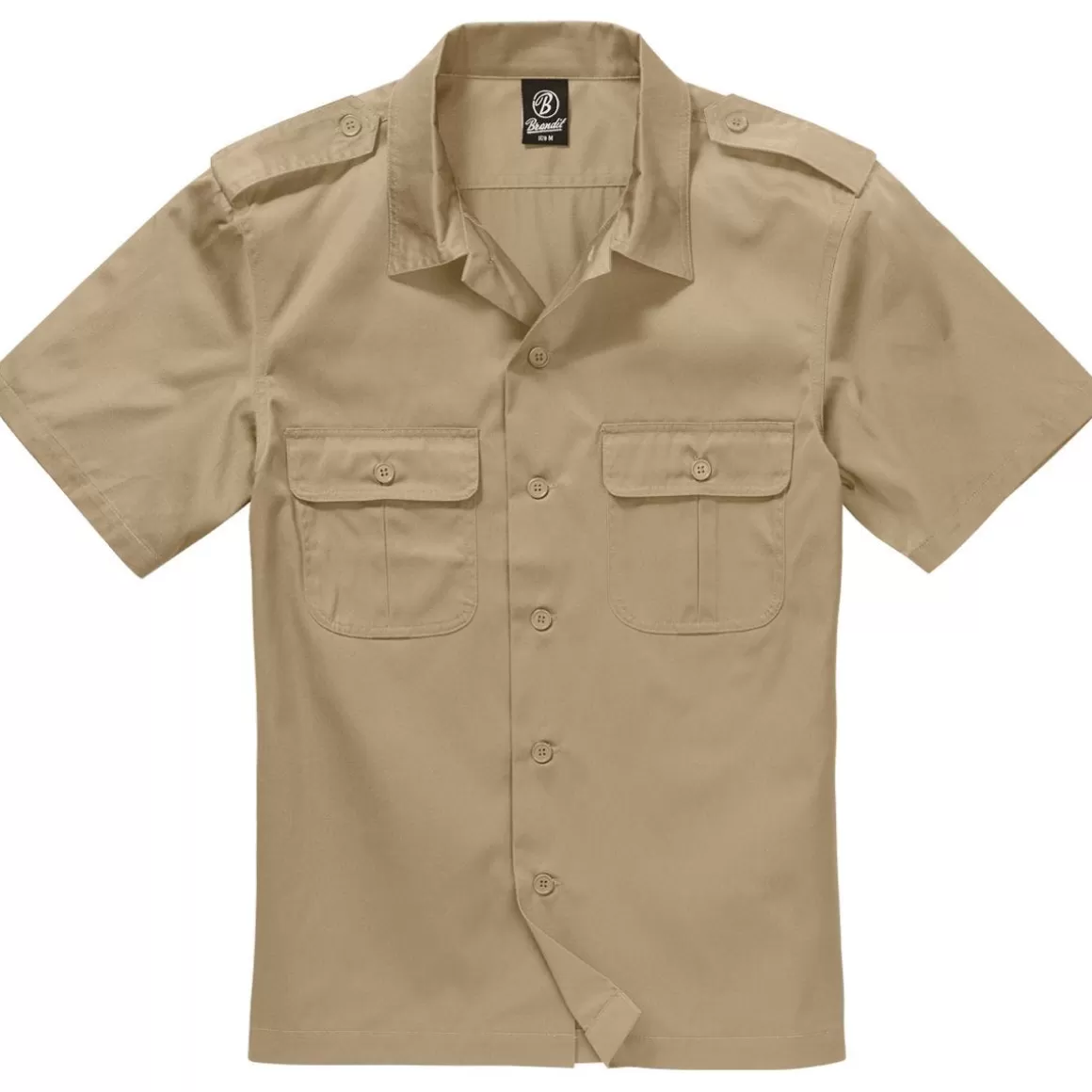 Helikon Shirts>Brandit Us Shirt Short Sleeve Beige