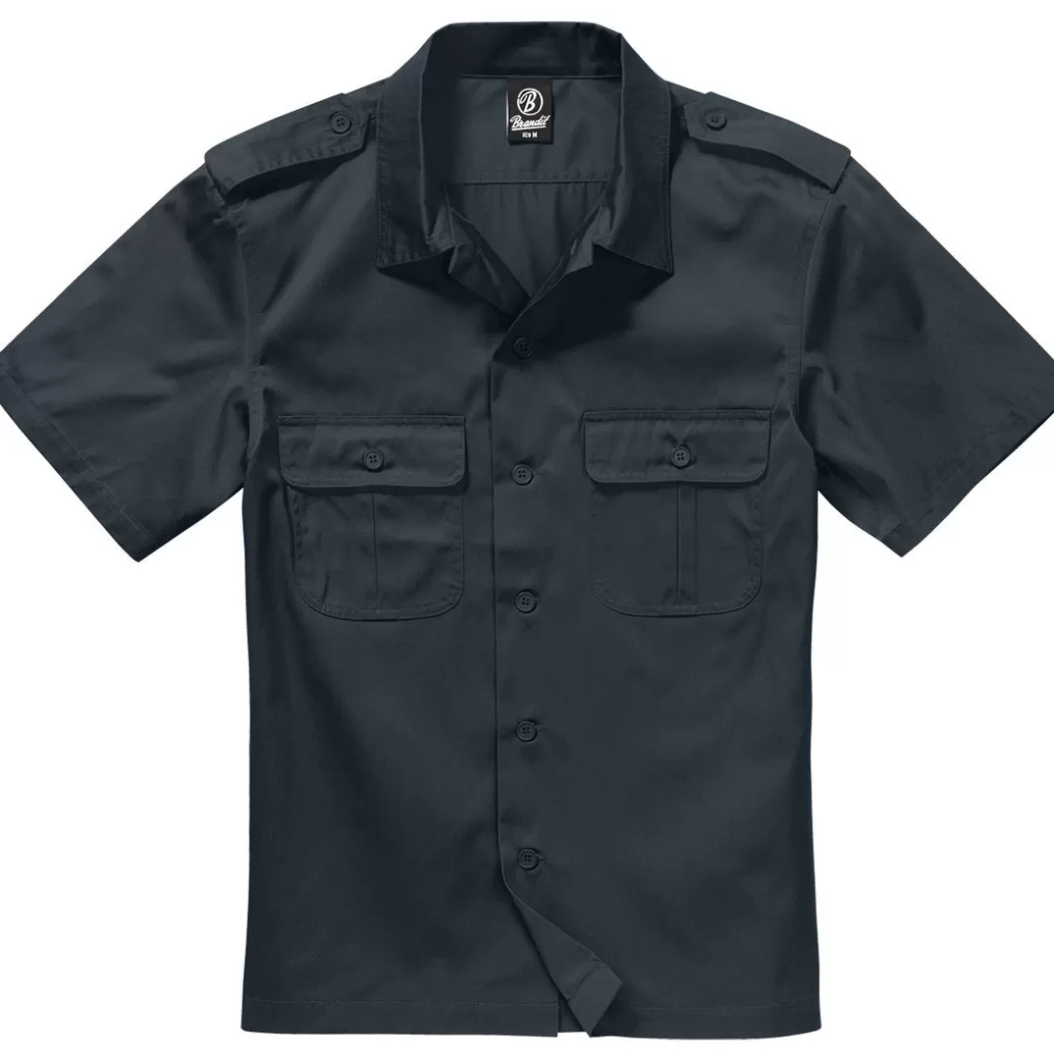 Helikon Shirts>Brandit Us Shirt Short Sleeve Black