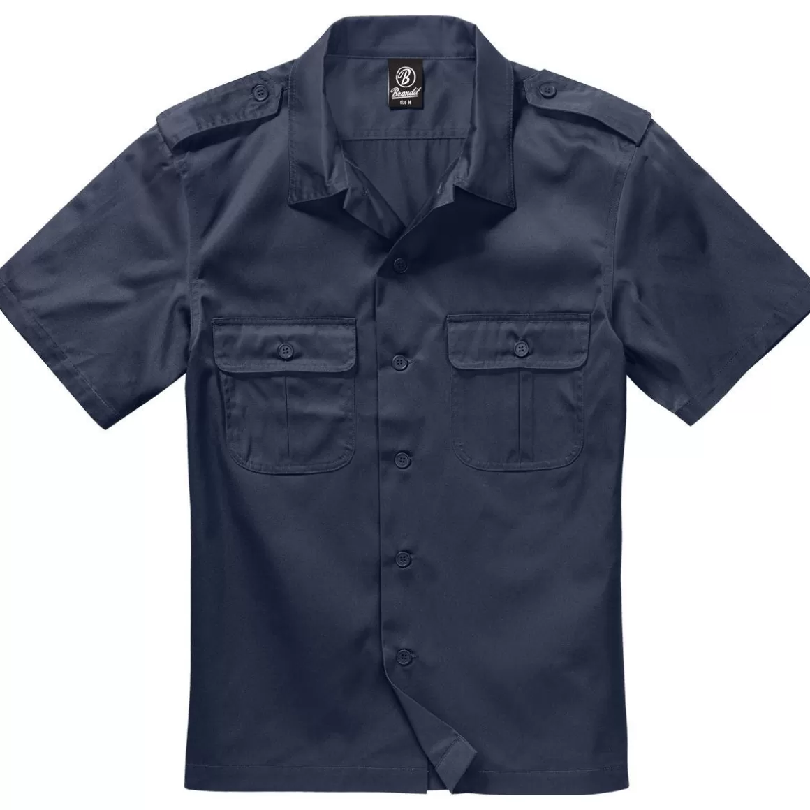 Flyye Industries Shirts>Brandit Us Shirt Short Sleeve Navy